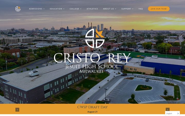 Screenshot of cristoreymilwaukee.org