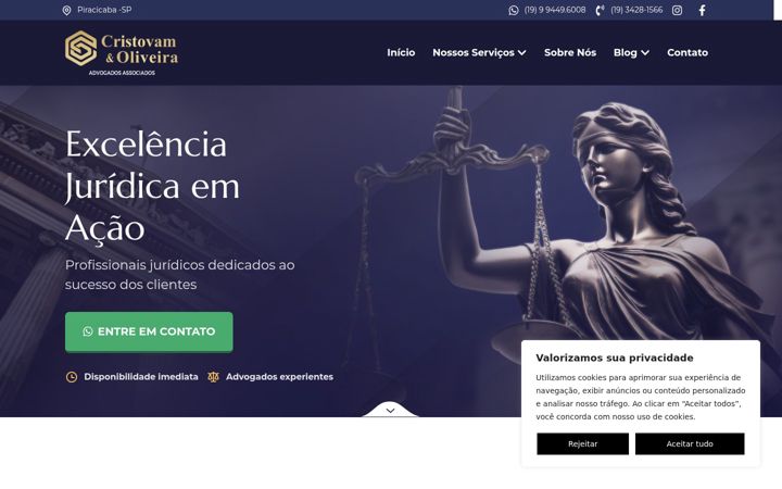 Screenshot von cristovamdeoliveira.adv.br