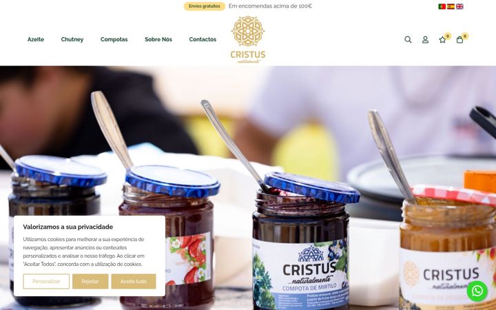 Screenshot of cristus.pt