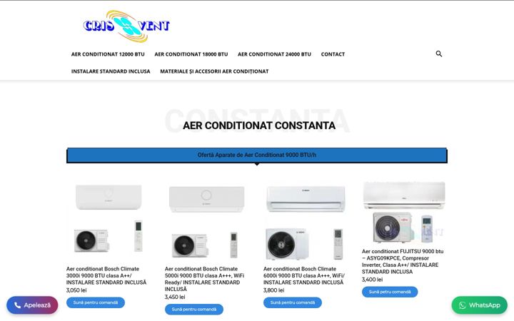 Screenshot of crisvent.ro