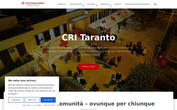 Zrzut ekranu critaranto.it