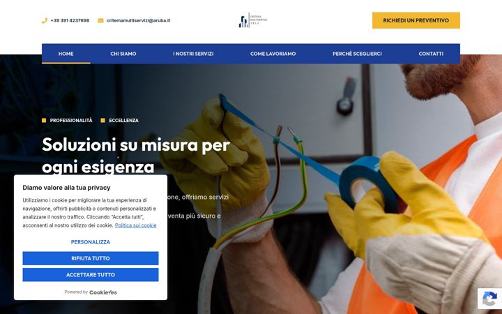 Screenshot of critema-multiservizi.it