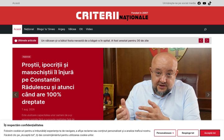 Screenshot of criterii.ro