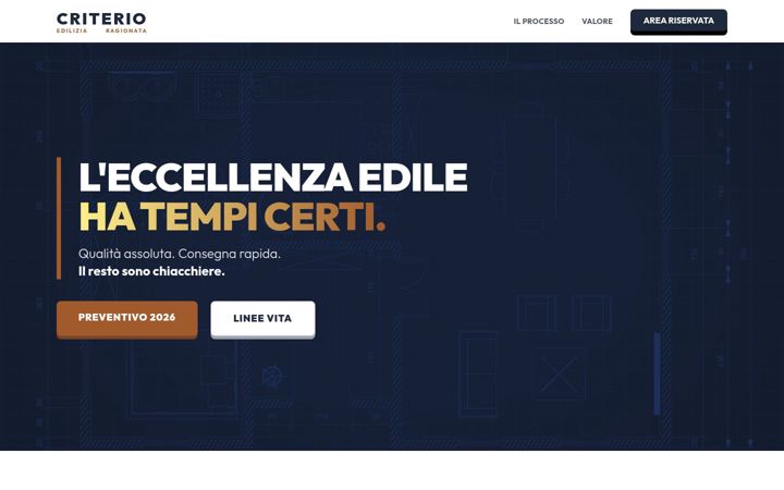 Screenshot of criterioedilizia.it