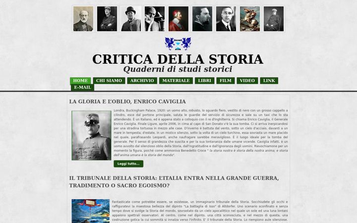 Screenshot of criticadellastoria.it