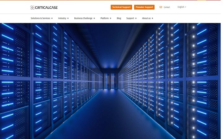 Captură de ecran a criticalcase.com