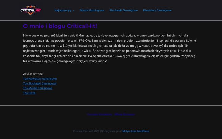Screenshot of criticalhit.pl