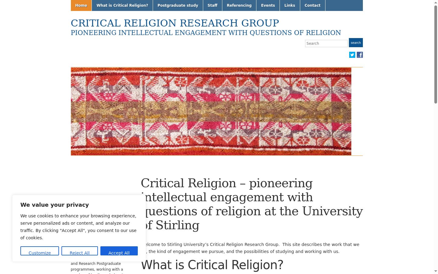 Screenshot tal-banner tal-kunsens muri qabel kwalunkwe interazzjoni
