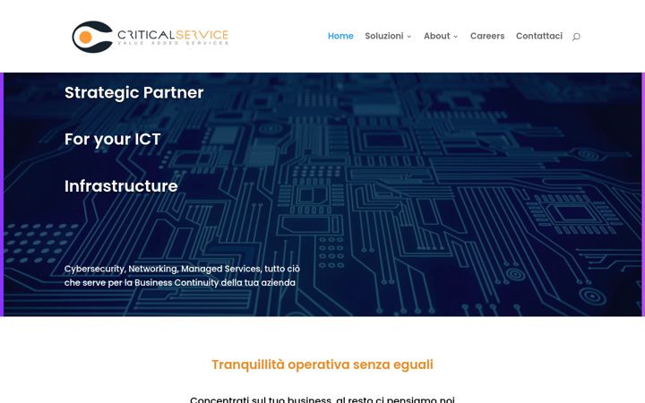 Screenshot of criticalservice.it
