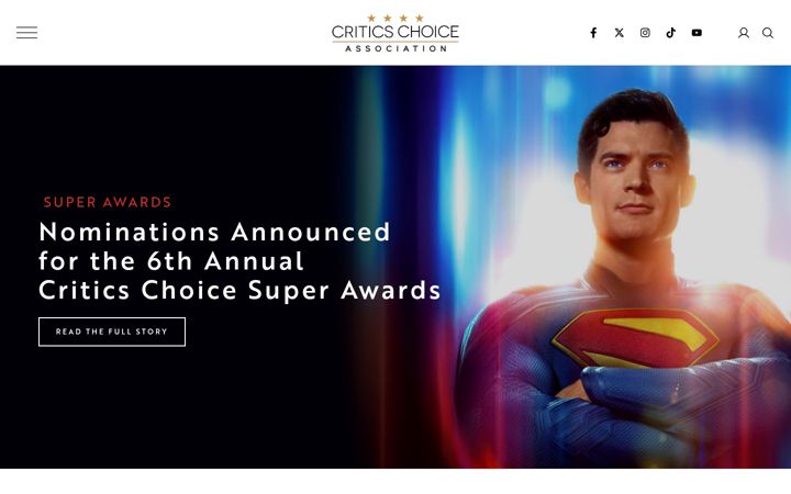 Screenshot of criticschoice.com