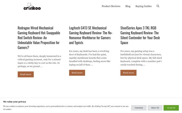Screenshot of critikoo.org
