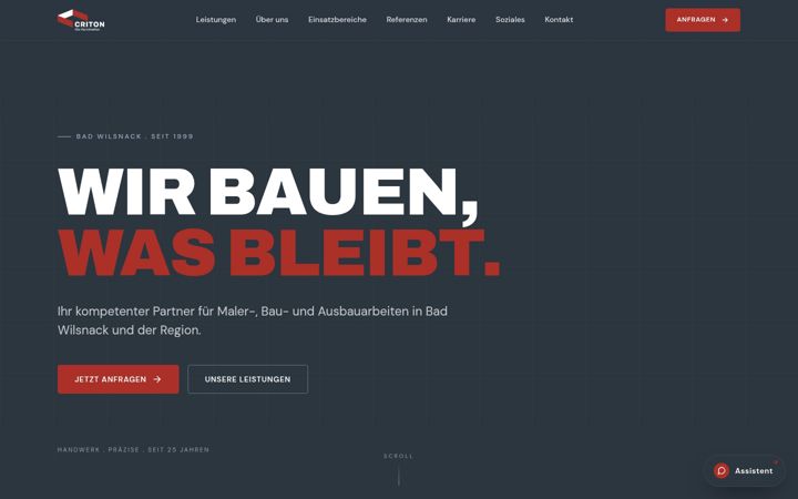 Screenshot of criton-bau.de