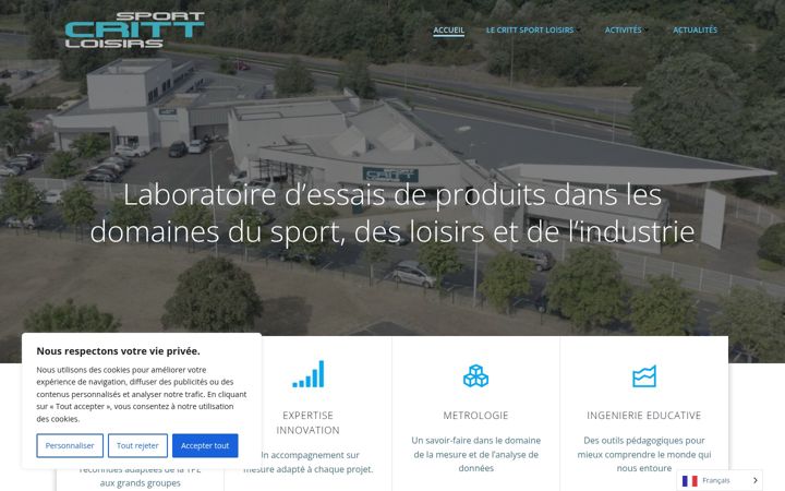 Screenshot of critt-sl.eu