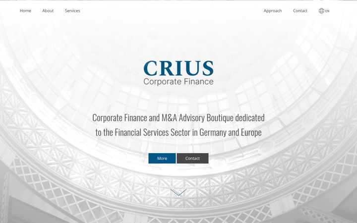 Screenshot of crius-corporate-finance.com
