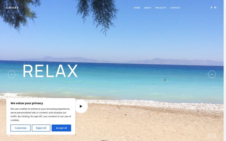 Screenshot of crivax.com