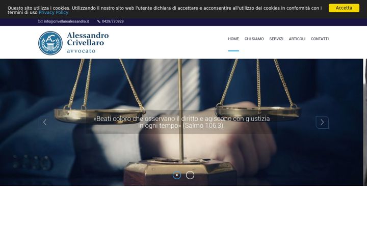 Screenshot of crivellaroalessandro.it
