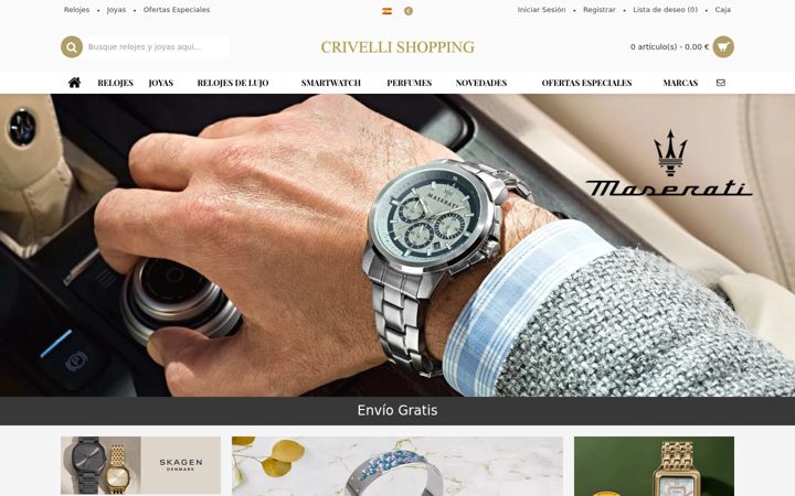 Screenshot of crivellishopping.es
