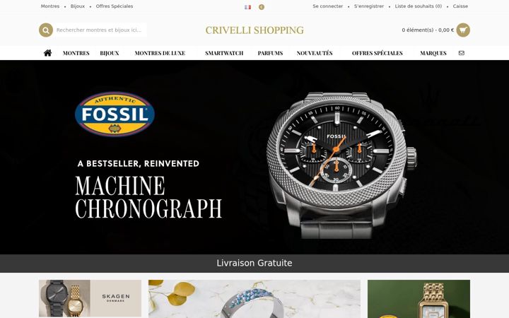 Screenshot of crivellishopping.fr