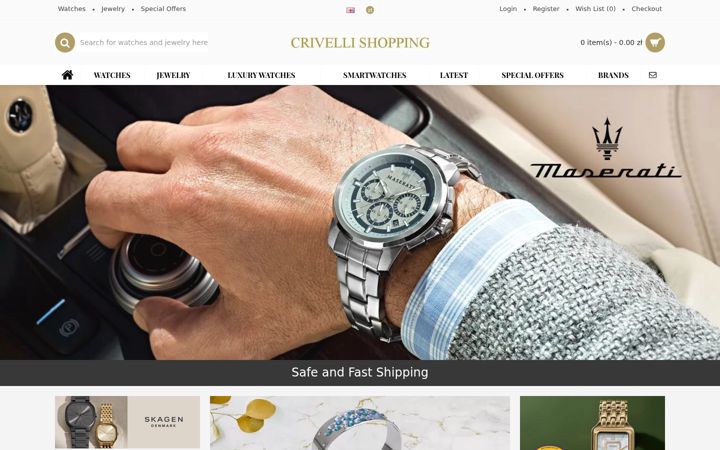 Screenshot of crivellishopping.pl