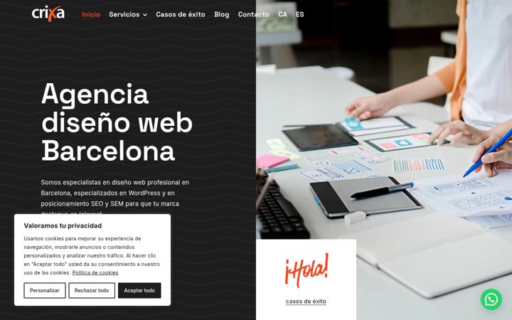 Screenshot of crixa.es