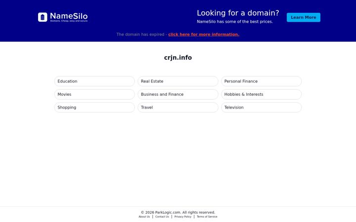 Screenshot of crjn.info