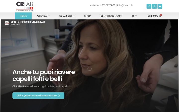 Screenshot of crlab.ch