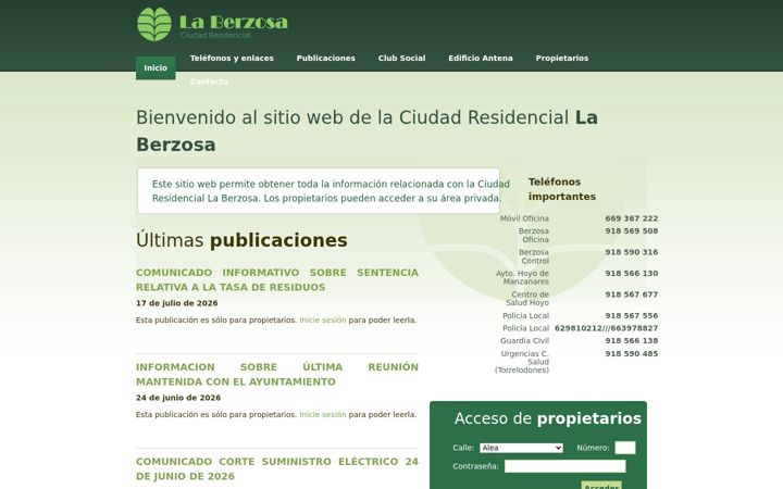 Screenshot of crlaberzosa.com