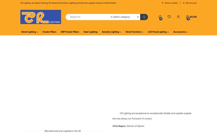 Screenshot ta' crlighting.co.uk