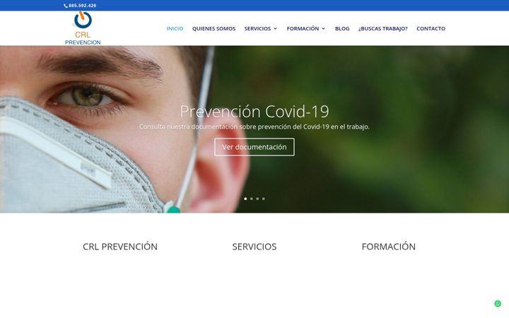 Screenshot of crlprevencion.es
