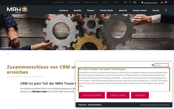 Screenshot of crm-makler.de