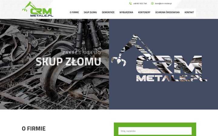Screenshot of crm-metale.pl