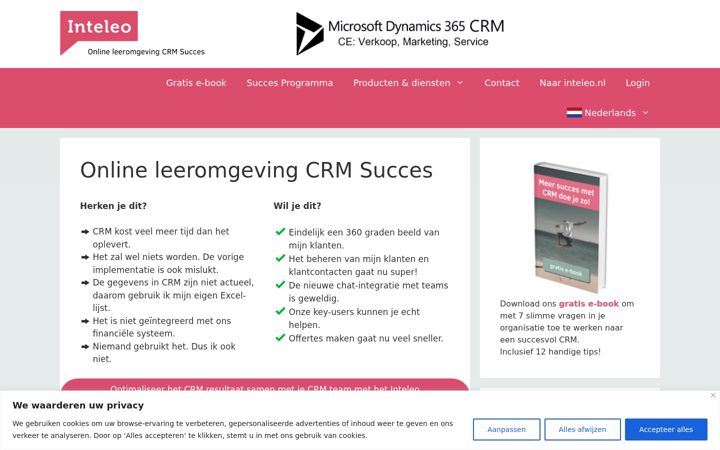 Screenshot of crm-succes.nl