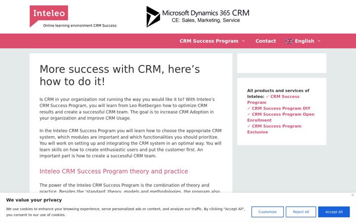 Screenshot of crm-success.eu