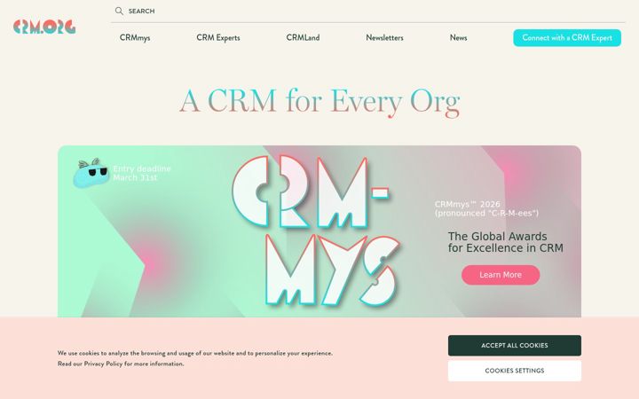 Screenshot of crm.org