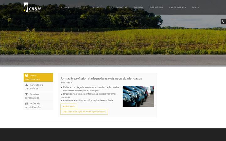Screenshot van crm.pt