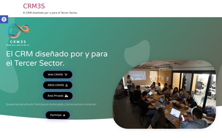 Screenshot of crm3s.es
