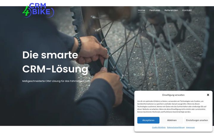 Screenshot of crm4bike.de