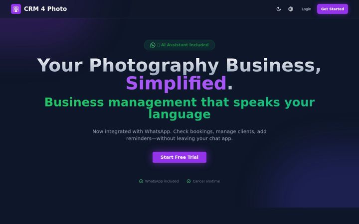 Zrzut ekranu crm4photo.com