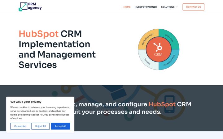 Screenshot of crmagency.eu