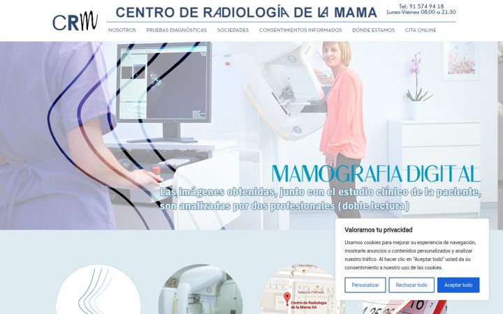 Screenshot of crmama.es