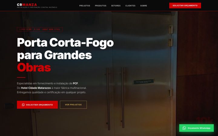 Screenshot of crmanza.com.br