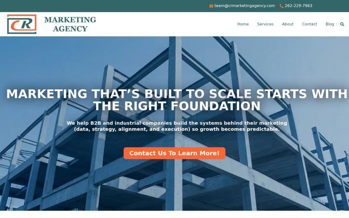 Screenshot of crmarketingagency.com