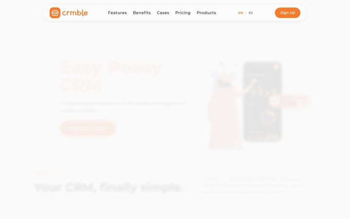 Screenshot of crmble.com
