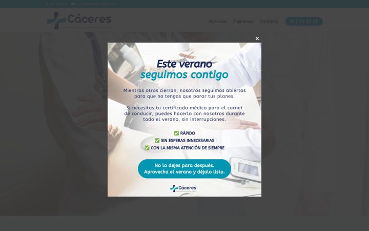 Screenshot of crmcaceres.com