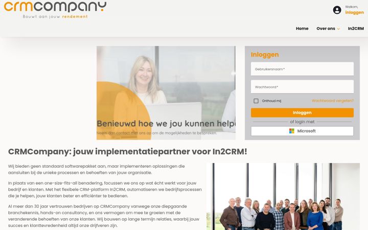 Screenshot of crmcompany.nl