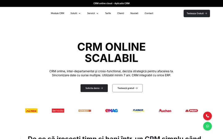 Képernyőkép: crmconnect.ro