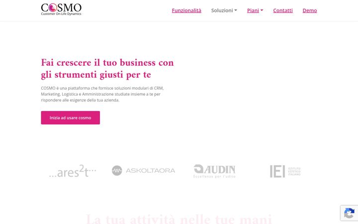 Screenshot of crmcosmo.com