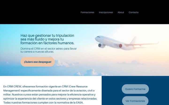 Screenshot of crmcrew.es