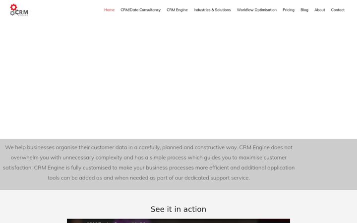 Screenshot of crmengine.co.uk