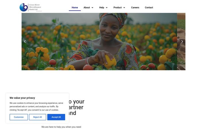 Screenshot of crmfbank.com